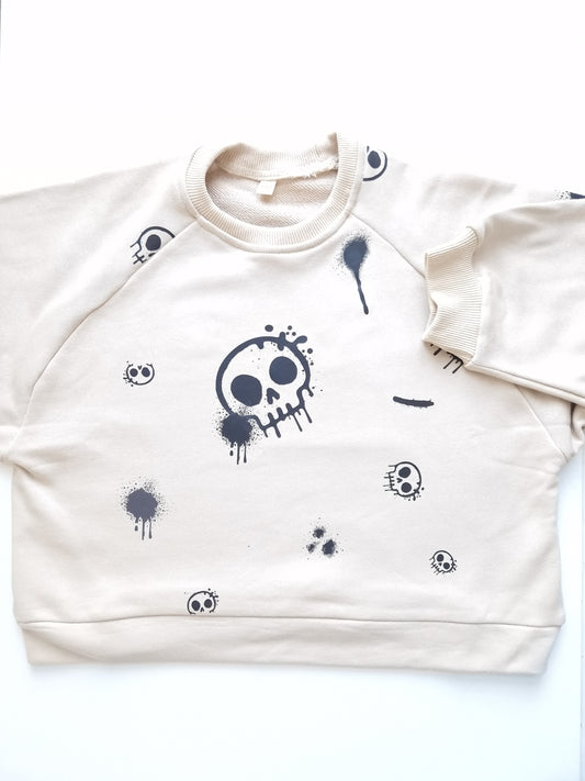 Graffiti skeleton sweater