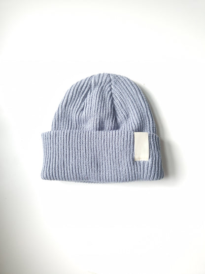 Light grey ribbed beanie